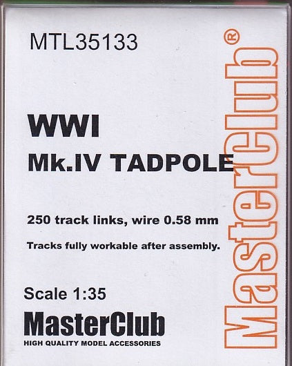 マスタークラブ MTL-35133 1/35 Mk. IV タッドポール テール用履帯