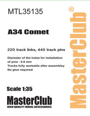マスタークラブ MTL-35135 1/35 A34 コメット巡航戦車用履帯