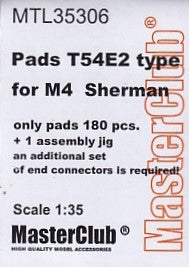 マスタークラブ MTL-35306 1/35 M4シャーマン用「カフデザイン」T54E2タイプ パッド180個。(エンドコネクタセット別売)