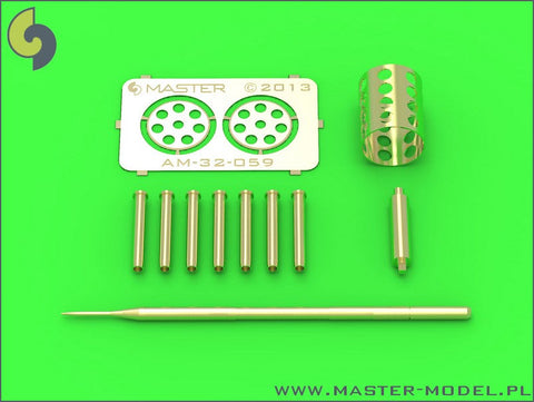 マスター AM-32-059 1/32 フェアチャイルド A-10 サンダーボルトII GAU-8 アベンジャー回転砲 砲身とピトー管