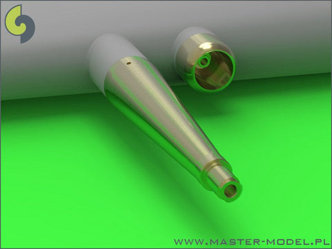 マスター AM-32-081 1/32 スピットファイア Mk.IXe/XVIe の初期型武装(円錐形フェアリング) フェアリング付イスパノ20mmキャノン砲の砲身とブローニング .50キャリバー銃身(タミヤ用)