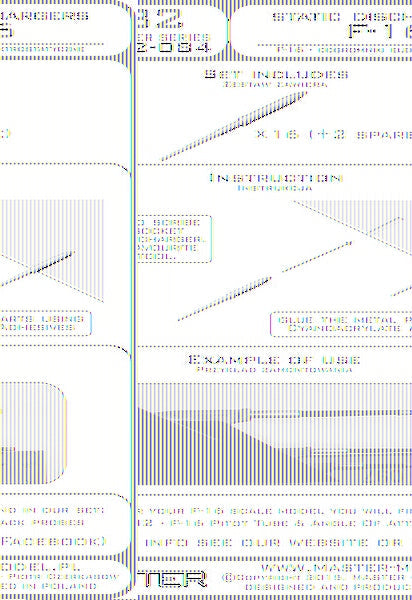 マスター AM-32-084 1/32 F-16用スタティックディスチャージャー(放電索),(16本と予備2本)