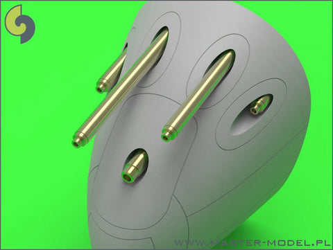 マスター AM-32-087 1/32 P-38 ライトニングの後期武装(ブローニング .50 キャリバーの放熱バレルジャケット付銃身と後期型の20mmキャノン砲銃身)