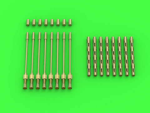 マスター AM-32-113 1/32 アブロランカスターの砲塔砲 イギリス軍仕様ブローニング .303キャリバー銃身8本セット(HKモデルズ用)