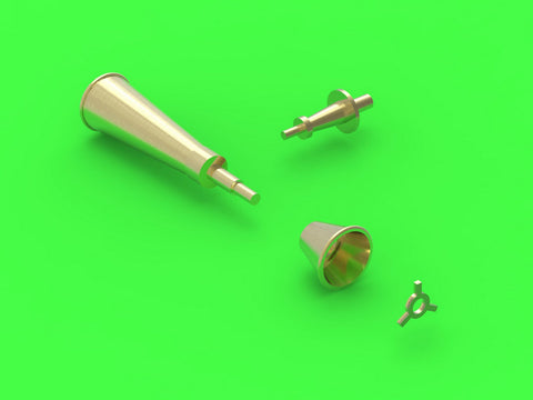 マスター AM-32-120 1/32 ポーランド 戦闘機 PZL P.11c のディテールセット wz. 33 機関銃銃身,ガンサイト,およびベンチュリ管(IBGモデル用)