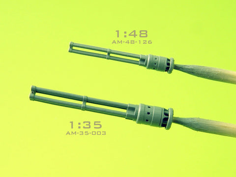 マスター AM-35-003 1/35 ミル24 (ハインド D/E) のヤクシェフ・ボルゾフ JakB-12.7mmガトリングガンとDUASプローブ (金属およびレジンパーツ)