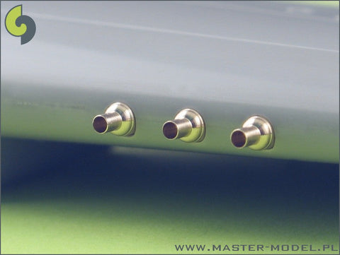 マスター AM-48-025 1/48 P-40 E/N のブローニング .50キャリバー用銃身付フェアリング (6本入り)