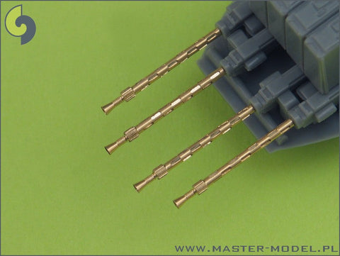 マスター AM-48-026 1/48 イギリス空軍 MK2ブローニング .303キャリバー(7.7mm) フラッシュハイダー付(4本入り)