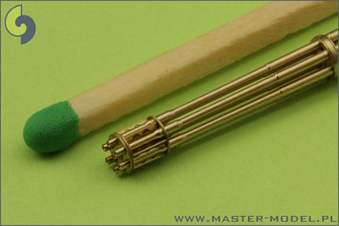 マスター AM-48-037 1/48 M61 A1 ヴァルカン砲、6本の砲身が回転する20mmキャノン砲、エッチングパーツの固定金具付挽物製銃身