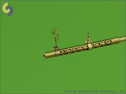 マスター AM-48-055 1/48 ドイツ空軍 航空機関砲 MG15の挽物製銃身とエッチングパーツのガンサイト(2本入り)
