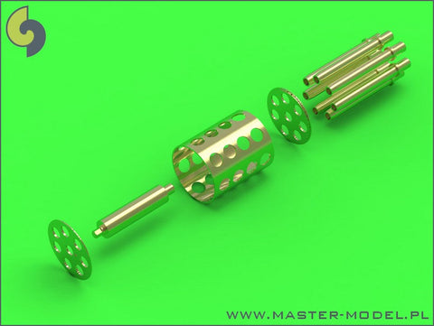 マスター AM-48-081 1/48 フェアチャイルド A-10 サンダーボルトII のGAU-8 アベンジャー回転砲の砲身とピトー管