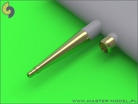 マスター AM-48-102 1/48 スピットファイア Mk.IXe/XVIe の初期型武装(円錐形) フェアリング付 イスパノ20mmキャノン砲の砲身とブローニング .50キャリバー銃身(エデュアルド用)