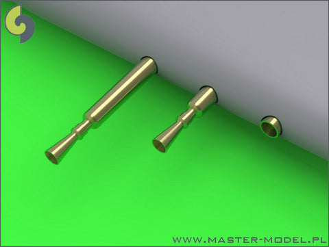 マスター AM-48-109 1/48 F6F ヘルキャット 夜間戦闘機の武装(ブローニング .50キャリバーおよびフラッシュハイダー付 20mmキャノン砲銃身)