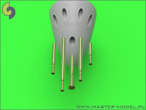 マスター AM-48-115 1/48 P-38M ライトニングのフラッシュハイダー付ブローニング .50キャリバー銃身と20mmキャノン砲の銃口