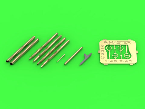 マスター AM-48-135 1/48 カーチス P40- B/C (アメリカンバージョン)の装備セット(ブローニング.30キャリバー銃身とアメリカンタイプのピトー管)