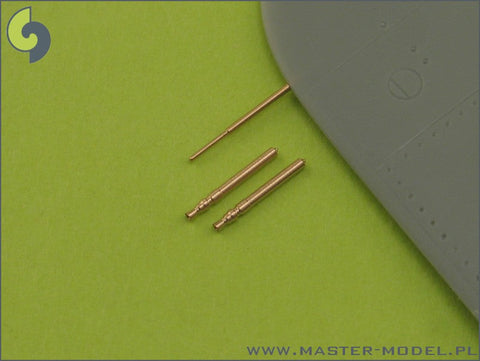 マスター AM-72-010 1/72 メッサーシュミット Bf109 F型および G1-G4型の 武装セット (MG 17機関銃の銃口)とピトー管