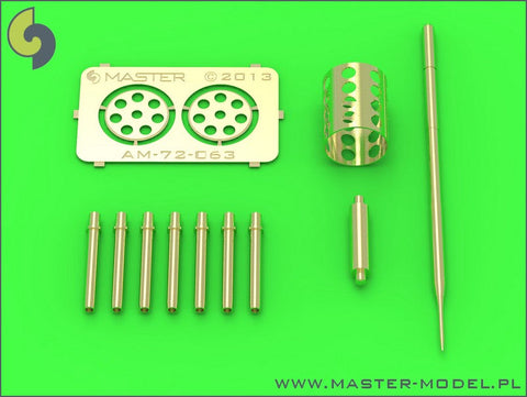マスター AM-72-063 1/72 フェアチャイルド A-10 サンダーボルトII のGAU-8 アベンジャー回転砲の銃口とピトー管