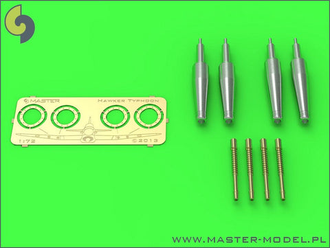 マスター AM-72-064 1/72 ホーカータイフーンMK IB 初期型の機関砲(先端カバー無し)銃身