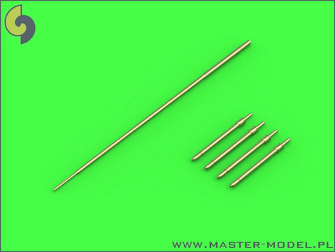 マスター AM-72-075 1/72 ミグ 19PM (ファーマーE)のミサイルレールの先端パーツ(4本)とピトー管