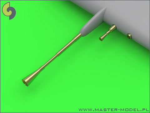 マスター AM-72-088 1/72 F6F ヘルキャット 夜間戦闘機の武装(ブローニング .50キャリバーおよびフラッシュハイダー付 20mmキャノン砲の銃口)