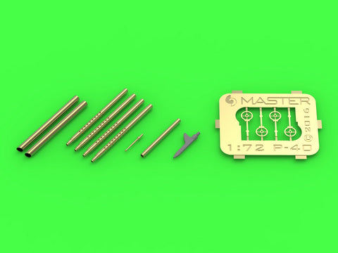 マスター AM-72-122 1/72 カーチス P40- B/C (アメリカンバージョン) 装備セット(ブローニング.30キャリバー銃身とアメリカンタイプ ピトー管)