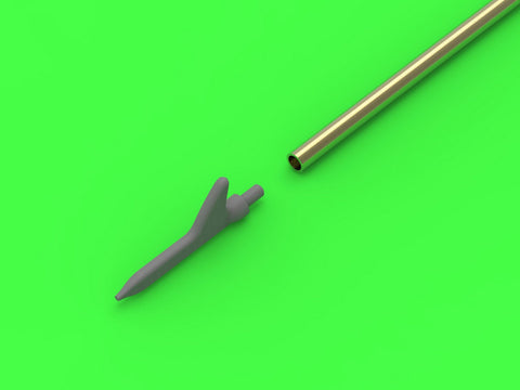 マスター AM-72-146 1/72 アメリカ軍 WWII時のピトー管 (先端がシャークフィン型 1本)P-36, P-39, P-40, P-47, A-36, B-239, T-6, B-25 他用