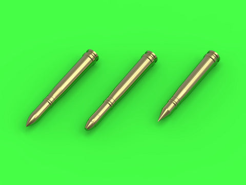 マスター GM-35-019 1/35 ドイツ軍 Flak 30/38対空砲およびKwK 30/38戦車砲用の2cm弾薬(20x138B口径)の薬莢 (15個)と3種類の弾丸(各種類×5発)