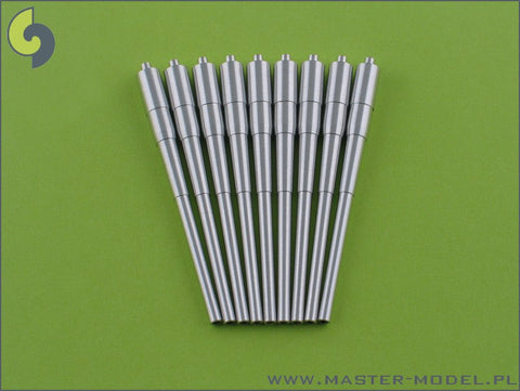 マスター SM-350-016 1/350 アメリカ海軍 16インチ(40.6cm)/45口径砲 Mark 6 砲身 ブラストバッグ無し砲塔用 (9本入り)