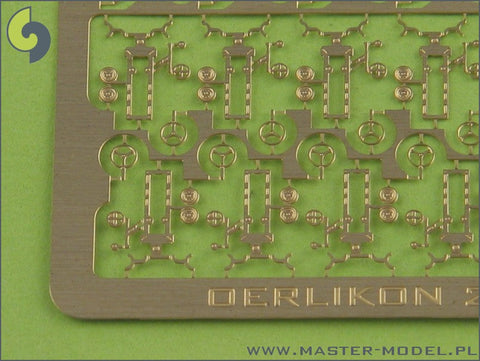 マスター SM-350-050 1/350 エリコン20mm対空砲 アメリカ海軍型 3次元に仕上げる機銃 , 挽物とエッチングパーツ 素材(20セット入り)