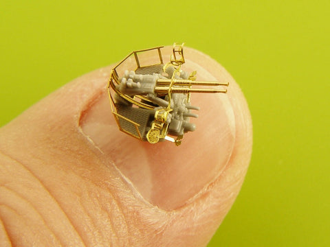 マスター SM-350-091 1/350 アメリカ海軍 ボフォース 40mm/56口径砲 2連装 ver.1 / Mk-51方位盤付 (レジン, エッチングパーツ および挽物パーツ) (6本入り)