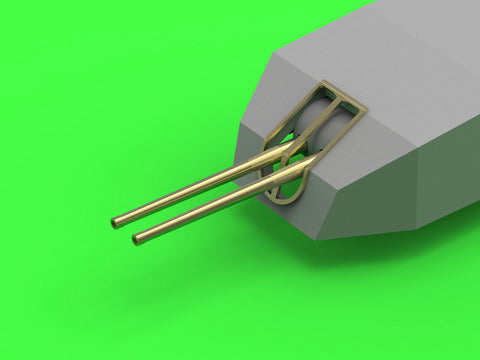 マスター SM-350-101 1/350 ダンケルク/ストラスブールの武装 330mm砲(8本), 130mm砲(16本), レジン製マウント付砲身 (ホビーボス用)