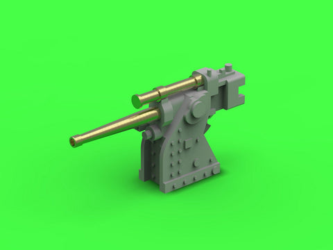 マスター SM-350-102 1/350 フランス海軍 90mm訓練砲 1935年型 リシュリューやダンケルク級用 (レジン, エッチングパーツ および挽物パーツ) (4本入り)