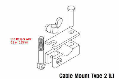 MJミニチュア MJEZ16001 1/16 WWIIドイツ陸軍 ケーブルマウントセット