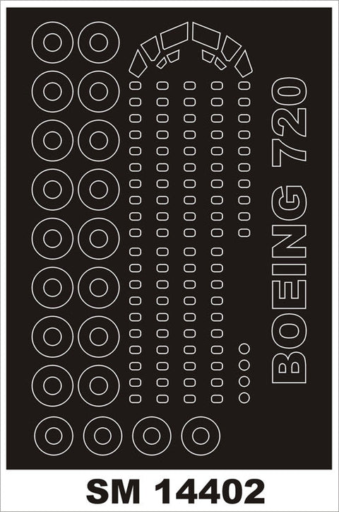 モンテックス SM14402 1/144 ボーイング 720(ローデン用) ミニマスク