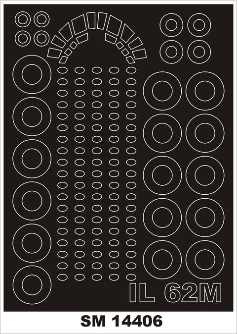 モンテックス SM14406 1/144 IL-62M(ズベズダ用) ミニマスク