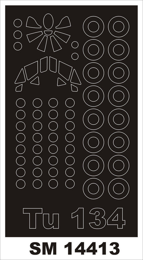 モンテックス SM14413 1/144 Tu-134(ズベズダ用) ミニマスク