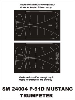 モンテックス SM24004 1/24 P-51D マスタング(トランぺッター用) ミニマスク