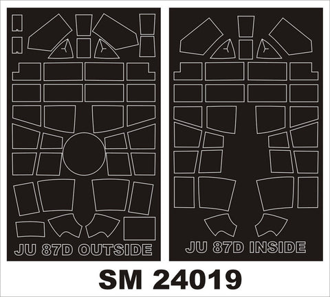 モンテックス SM24019 1/24 Ju-87D/G(トランぺッター用) ミニマスク
