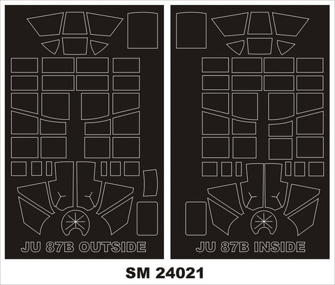 モンテックス SM24021 1/24 Ju-87B-2(トランぺッター用) ミニマスク