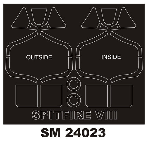 モンテックス SM24023 1/24 スピットファイア VIII(エアフィックス用) ミニマスク
