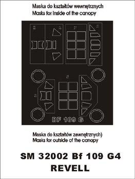 モンテックス SM32002 1/32 BF-109G-4(レベル用) ミニマスク