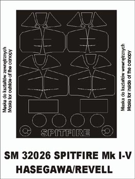 モンテックス SM32026 1/32 スピットファイア Mk I-V(レベル/ハセガワ用) ミニマスク