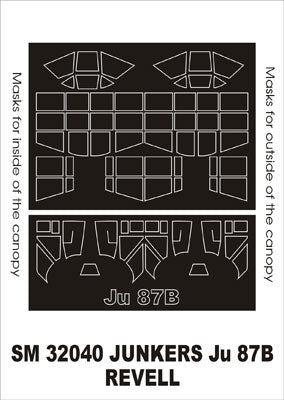 モンテックス SM32040 1/32 Ju-87B (レベル用) ミニマスク