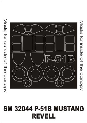 モンテックス SM32044 1/32 P-51B マスタング(レベル用) ミニマスク