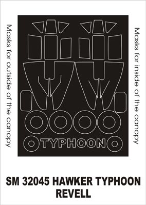 モンテックス SM32045 1/32 ホーカー タイフーン I(レベル用) ミニマスク