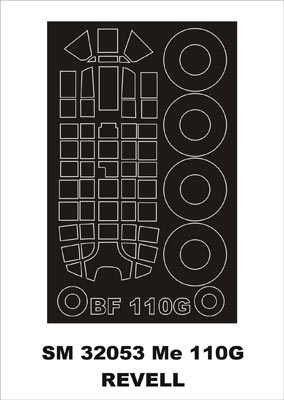 モンテックス SM32053 1/32 Bf 110G(レベル用) ミニマスク