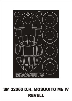 モンテックス SM32060 1/32 D.H.モスキート IV(レベル用) ミニマスク