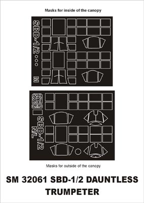 モンテックス SM32061 1/32 SBD-1/2 ドーントレス(トランぺッター用) ミニマスク