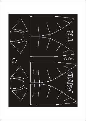 モンテックス SM32076 1/32 P-47D (バブルトップ)(トランぺッター用) ミニマスク