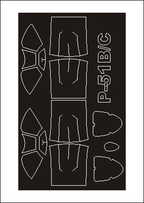 モンテックス SM32079 1/32 P-51B (MALCOLM HOOD)(トランぺッター用) ミニマスク